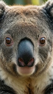 Koala Face Close-up