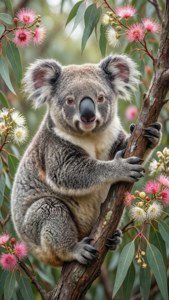 Koala Spring Blossoms