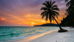Koh Rong Beach Sunset