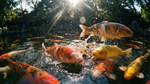 Koi in Motion Splash