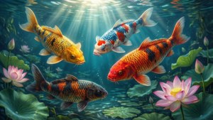 Koi Pond Colors