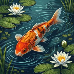 Koi Pond Vector