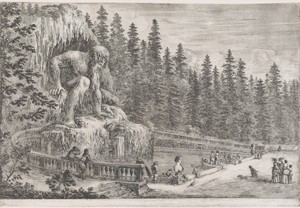Kolos van de Apennijnen in de tuin van de Villa Pratolino