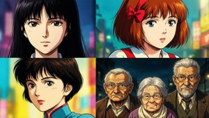 Kon's Characters Collage