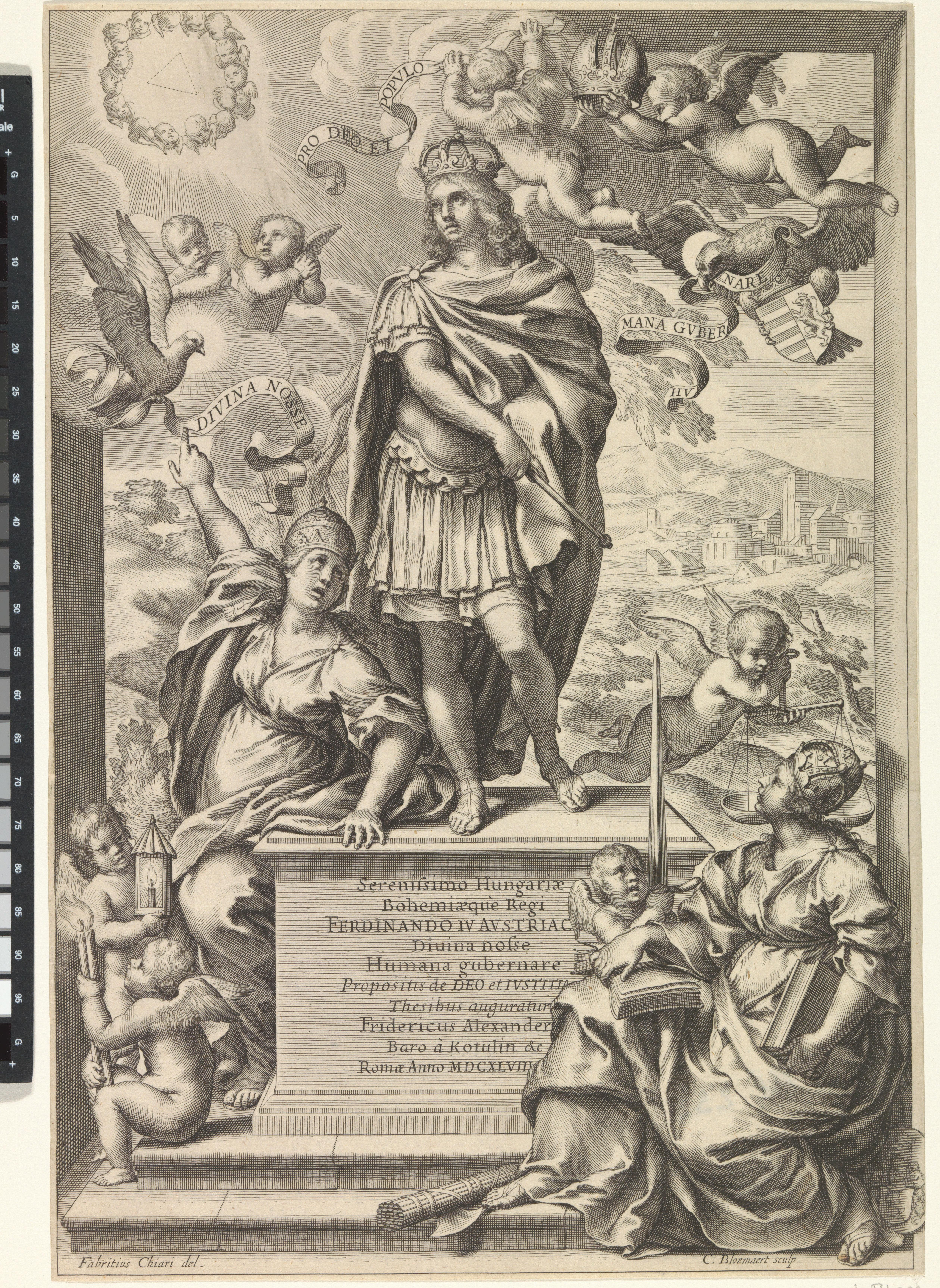 Koning Ferdinand IV by Cornelis Bloemaert (II)