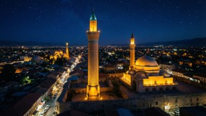 Konya Night Cityscape