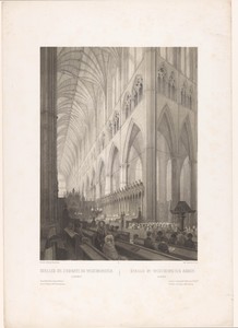 Koorbanken in Westminster Abbey