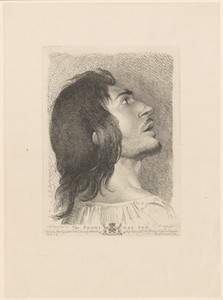 Kop van de verloren zoon, omhoog kijkend