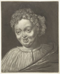 Kop van een lachende man