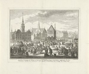 Koppermaandag met leprozenoptocht te Amsterdam, 1604
