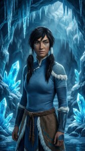 Korra in Ice Cave