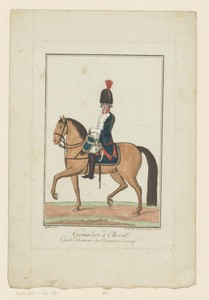 Kostuum van een grenadier te paard