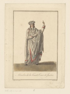 Kostuum van een lid van de rechtbank