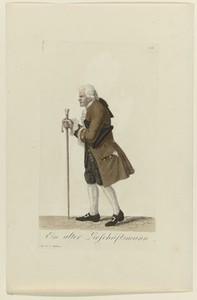 Kostuum van een oude koopman