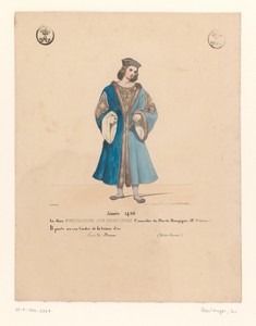 Kostuum van Philippe de Commynes uit het drama Louis XI à Péronne