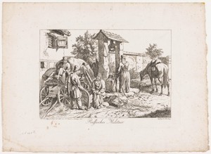 Kozakken rusten bij de bron