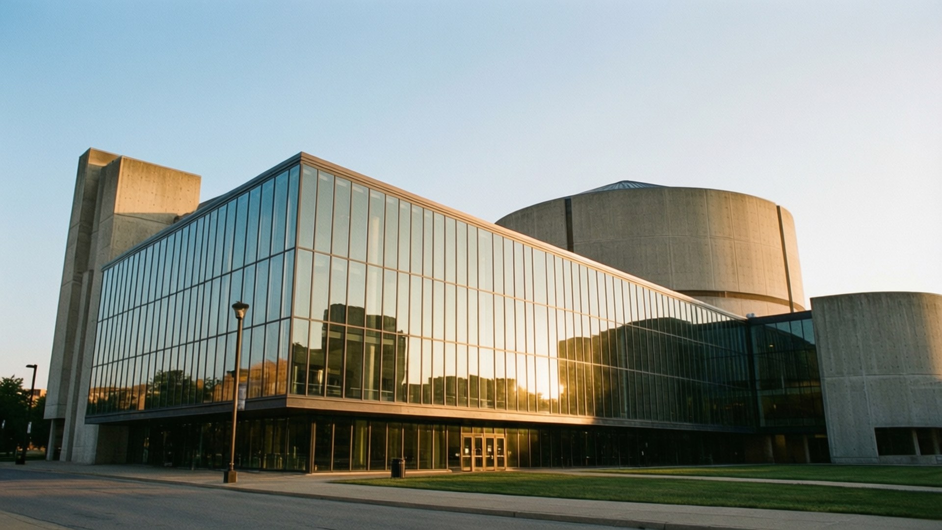 Krannert Center Golden Facade by Wallpapers.art Studio