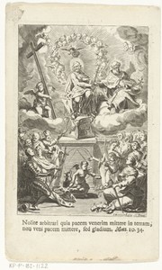 Kroning en aanbidding van Christus
