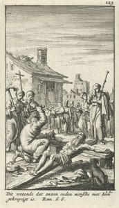 Kruisiging van een bejaard man
