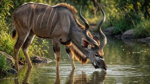 Kudu at Waterhole