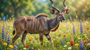 Kudu in Wildflowers