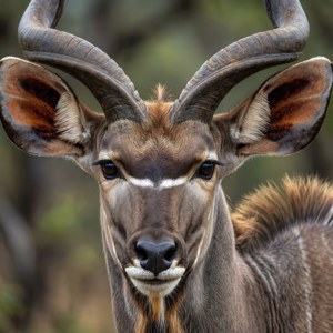 Kudu Portrait Close-Up