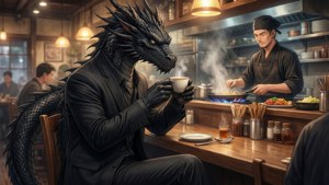 Kuro at the Counter