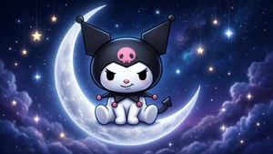 Kuromi on the Moon