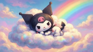 Kuromi Sleeping on Cloud