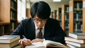Kuroo Studying
