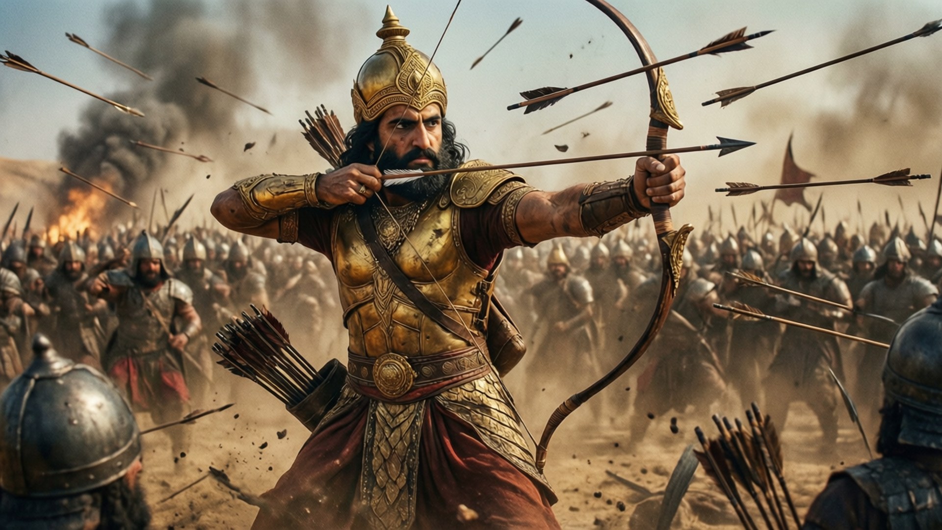 Kurukshetra's Fury by Wallpapers.art Studio