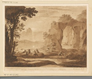 Kustgezicht met Pegasus, Perseus en het ontstaan van koraal