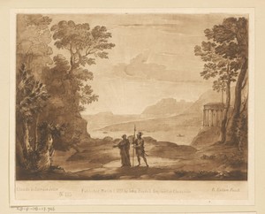 Kustlandschap met Aeneas en de Sibille van Cumae