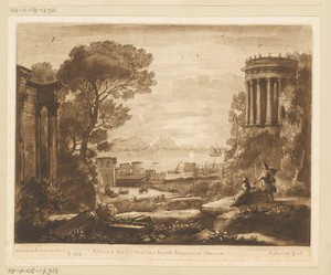 Kustlandschap met Apollo en de Sibille van Cumae