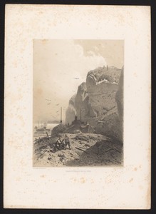 Kustlandschap met kliffen en vissersdorp