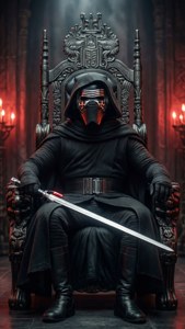 Kylo Ren on Throne