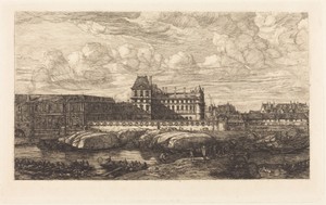 L'ancien Louvre d'après une peinture de Zeeman, 1651 (The Old Louvre, from a Painting by Zeeman, 1651)