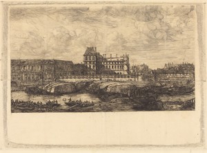 L'ancien Louvre d'après une peinture de Zeeman, 1651 (The Old Louvre, from a Painting by Zeeman, l651)