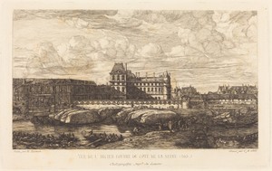 L'ancien Louvre d'après une peinture de Zeeman, 1651 (The Old Louvre, from a Painting by Zeeman, 1651)