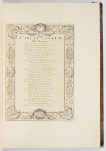 L'ART ET LA NATURE, Fable Allégorique