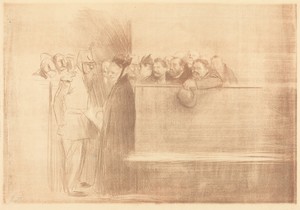 L'audience (3e planche) (The Hearing) (third plate)