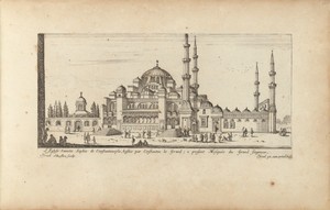 L'Eglise Saincte Sophie de Constantinople, bastie par Constantin le Grand; a present Mosquée du Grand seigneur