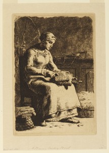 La Cardeuse (The Wool Carder)