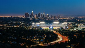 LA Cityscape with Dodger Stadium