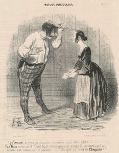 La femme. Je viens de découvrir une mèche...