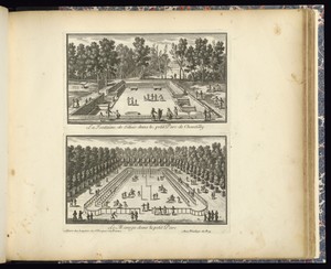 La Fontaine de Silvie dans le petit Parc de Chantilly (Upper Plate)