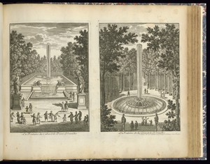La Fontaine du Cabinet de Diane à Versailles (Left Plate)