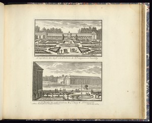 La Galerie des Cerfs et le Parterre de l’Orangerie à Chantilly (Upper Plate)