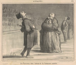 La parisiens dans l'attente de la ...comète