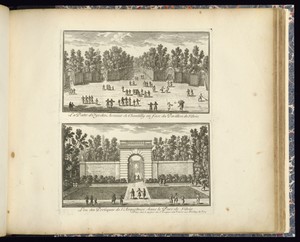 La Patte d’Oye des Avenües de Chantilly en face du Pavillon de Silvie (Upper Plate)
